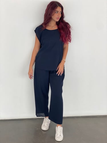 طقم عباية طويله وبنطلون كحلي