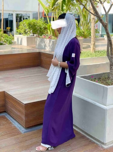 عبايه موف بكم مشجر