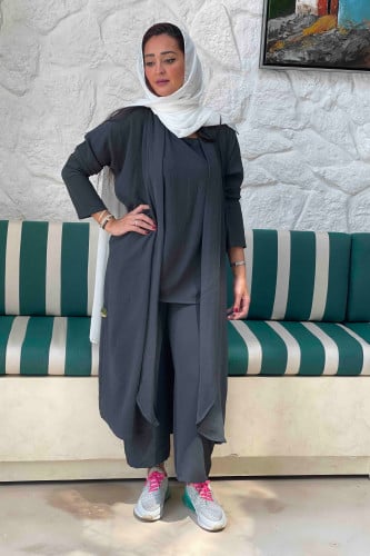 طقم رمادي 4 قطع