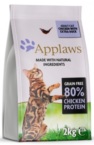 ابلاوز طعام جاف للقطط البالغة دجاج مع بط Applaws D...