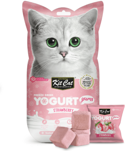 كت كات مكافآت قطط مكعبات الزبادي المجففة - نكهات م...