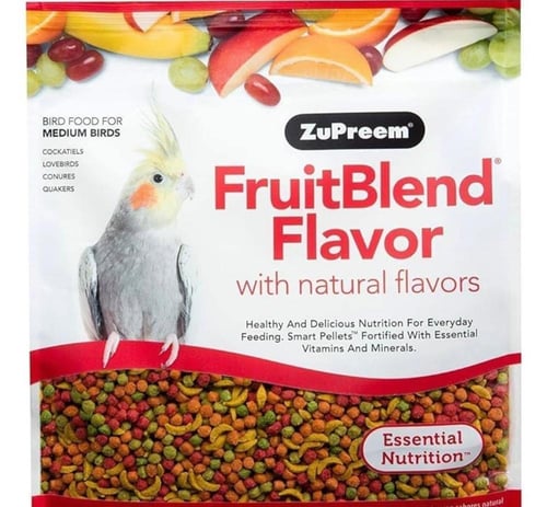 زوبريم كروان كوكتيل فورت بلند يومي بالفواكه للطيور...