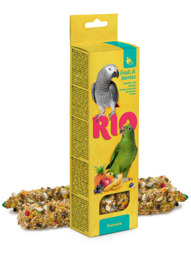 ريو اعواد الفواكه المشكلة والتوت للببغاء RIO Stick...