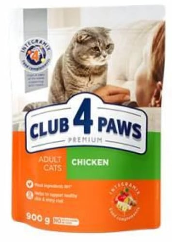طعام جاف للقطط البالغة دجاج كلوب 4 باوز بريميوم CL...