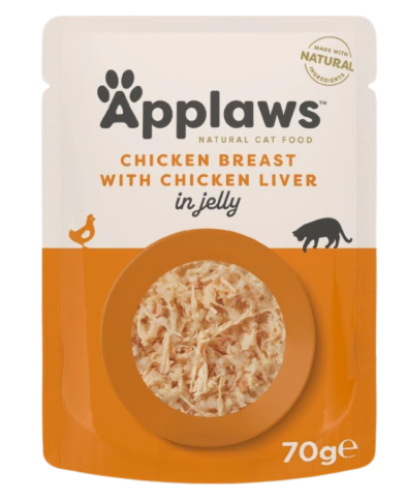 ابلاوز اظرف الدجاج مع الكبد الطري Applaws Cat Pouc...