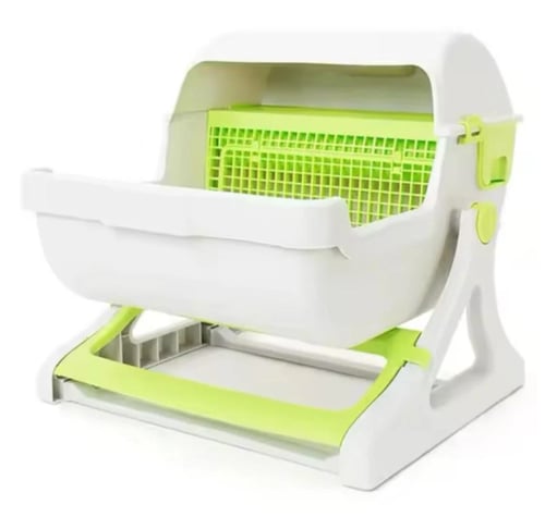 ليتر بوكس الاحترافي شبه اوتماتيك - حمام القطط الذك...