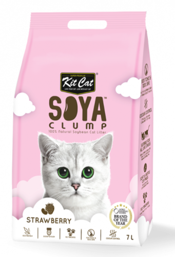 كت كات رمل الصويا رائحة الفراولة 7 لتر KitCat Soya...