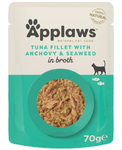 Applaws Cat Pouch Tuna With Anchovy in Broth 70g ا...