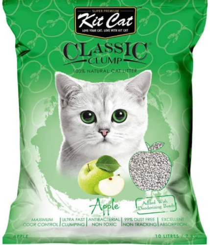 كت كات رمل كلاسيك للقطط برائحة التفاح Kit Cat Clas...