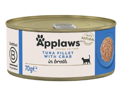 Applaws Cat Tuna with Crab In Broth 70g أبلاوز معل...