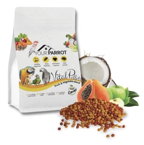 يور باروت حبيبات خليط الفواكه والخضار لكل الطيور Y...