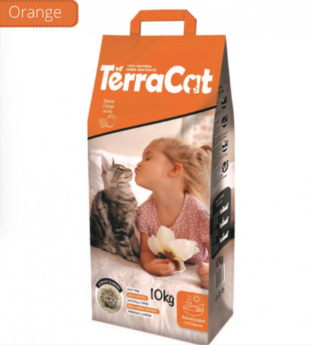رمل تيراكات - رائحة البرتقال TerraCat Cat Litter -...