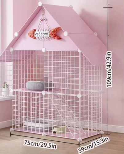 بيت قطط اقفاص قطط قفص قطط حديدي - للقطط المنزلية