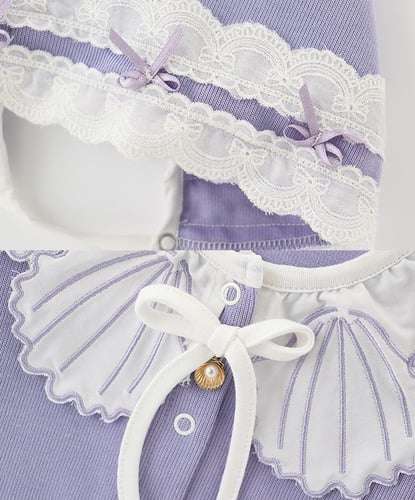 شنطة ملابس المواليد الخزامى