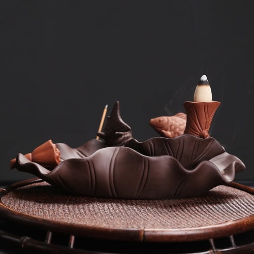 مبخرة سيراميك تدفق عكسي - صدف وأسماك