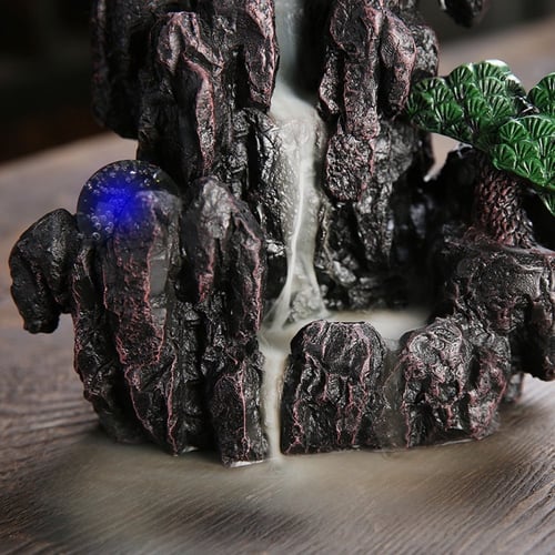 مبخرة سيراميك تدفق عكسي - شكل شلال 29مع LED