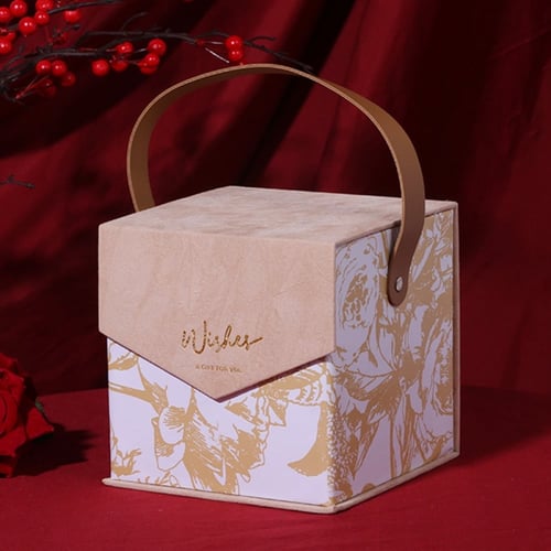 هدايا - ذوقك عالي بوكس مخملي مزخرف مربع