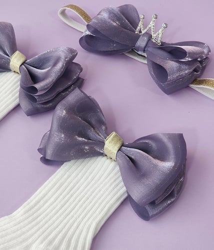 شنطة ملابس المواليد الخزامى