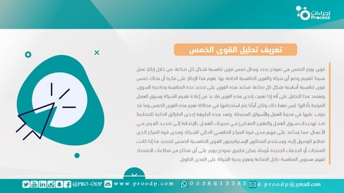 نموذج تحليل القوى التنافسية الخمس