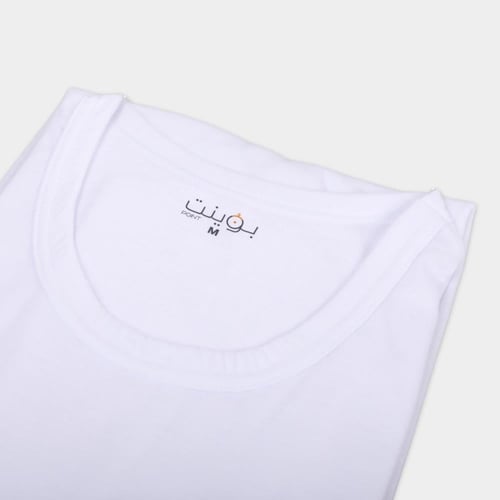 فانيلة بوينت رجالي نصف كم دائري