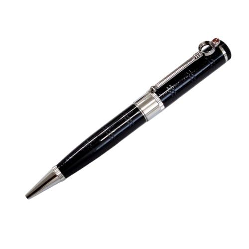 قلم اسود فضي