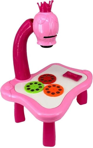 طاولة رسم مع بروجكتور LED للأطفال لتعلم الرسم وتنم...