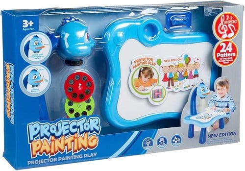 طاولة رسم مع بروجكتور LED للأطفال لتعلم الرسم وتنم...