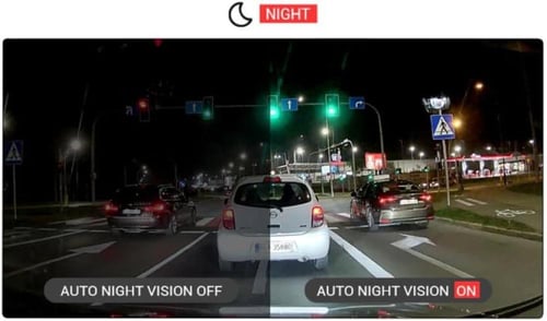 داش كام FineVu GX35 أمامية وخلفية بدقة 2K QHD – حم...