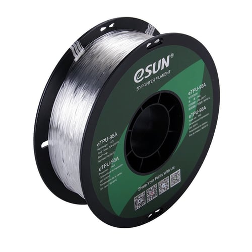 eSUN eTPU-95A (Clear) 3D Filament 1.75Ø, 1kg