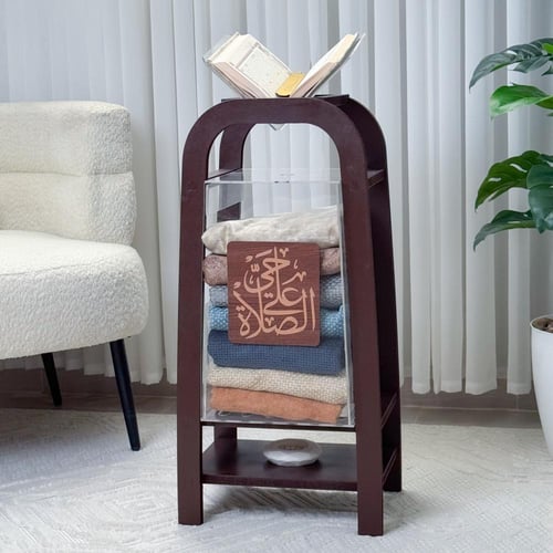 منظم سجاد ومبخرة وحامل مصحف - بني