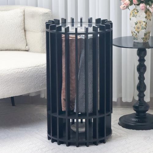 منظم سجاد ومبخرة - أسود