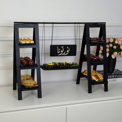 مجموعة تقديم فاخرة (اسود )