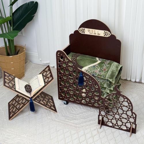 منظم سجاد فاخر +حامل مصحف+ساتر صلاة +ديكورين فاخرة