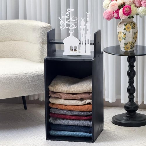 منظم سجاد ومبخرة - أسود