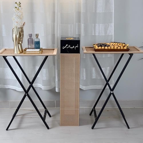 مجموعة الضيافة الفاخرة 3 استاندات + مبخرة حجم كبير