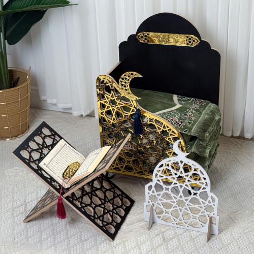 منظم سجاد فاخر +حامل مصحف+ساتر صلاة +ديكورين فاخرة