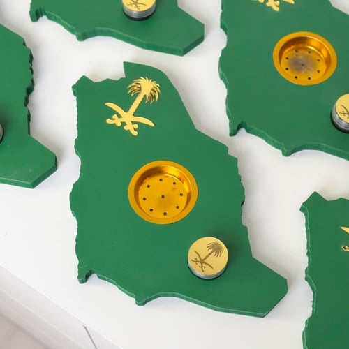 10 مباخر + 10 علب بخور خريطة السعودية