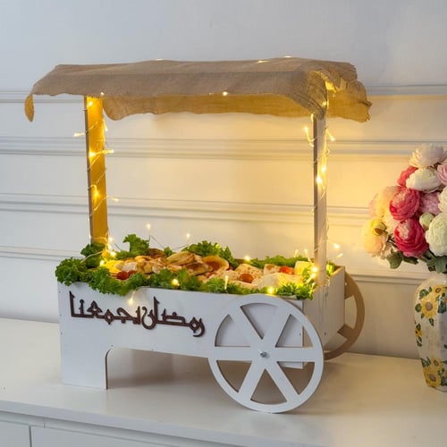 عربة صينية رمضان المضيئة