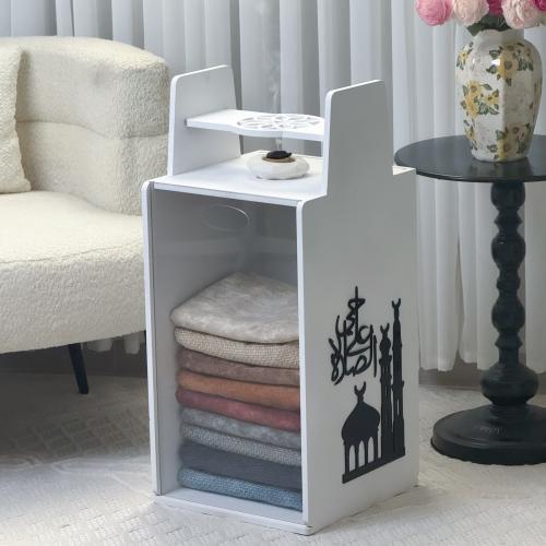 منظم سجاد ومبخرة - أبيض