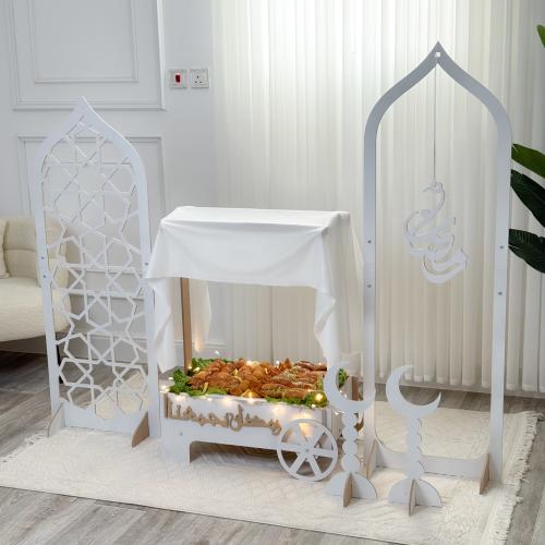 عربة صينية+ ديكورات رمضانية فاخرة