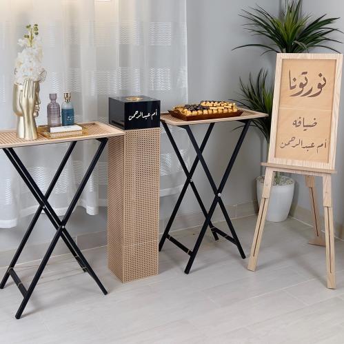 مجموعة الضيافة الفاخرة 3 استاندات + مبخرة حجم كبير