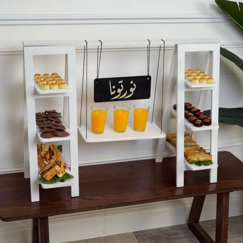 مجموعة تقديم فاخرة (ابيض)