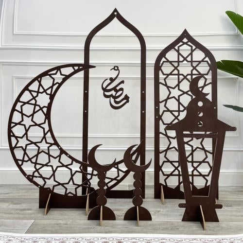 مجموعة ديكورات رمضان 6 قطع