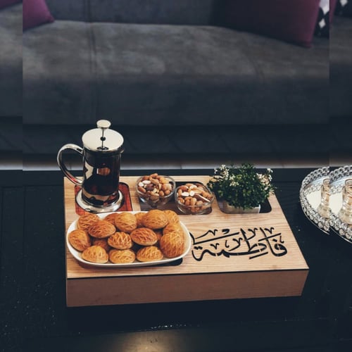 عرض 3 صواني خشبية