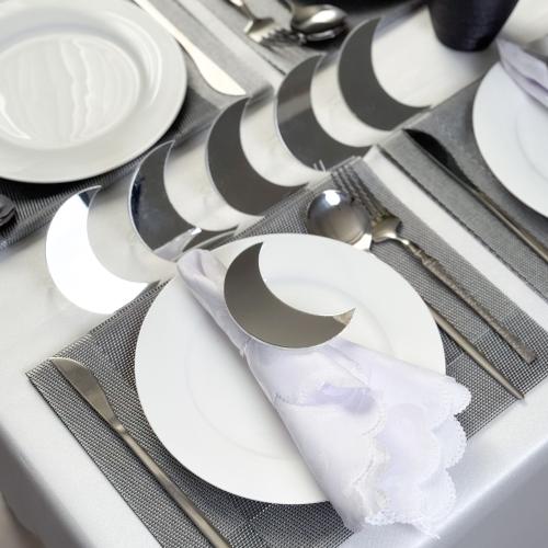 6 مسكات مناديل - مفارش فضي