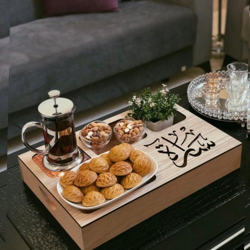 عرض 3 صواني خشبية