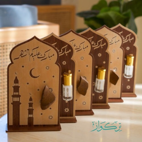 6 قطع | مسك أبيض+ عود مبارك عليكم الشهر