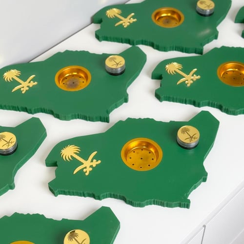 10 مباخر + 10 علب بخور خريطة السعودية