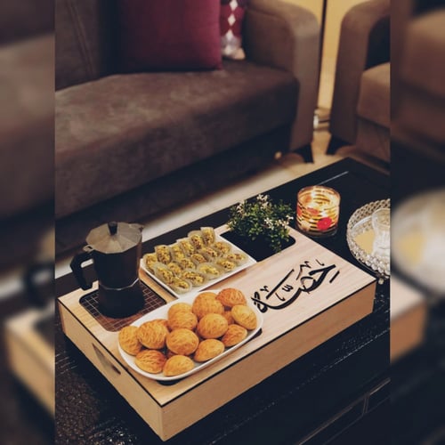 عرض 3 صواني خشبية