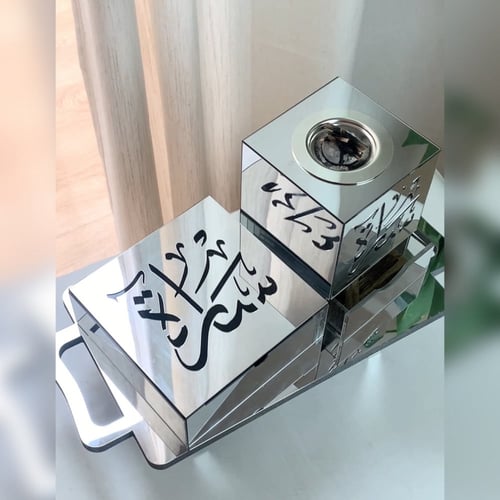 مبخرة تركواز + ثلاث انواع عود